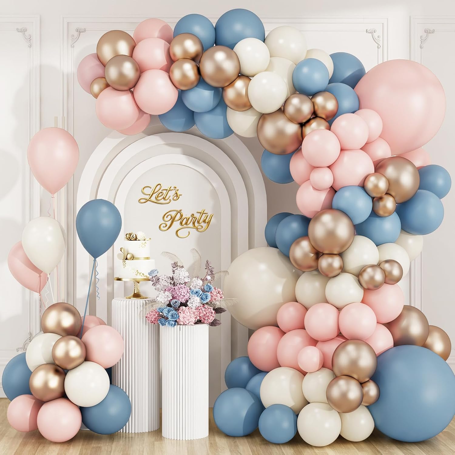 Balloon Arch Kit - مجموعة أقواس بالونات لاتكس باللون الوردي