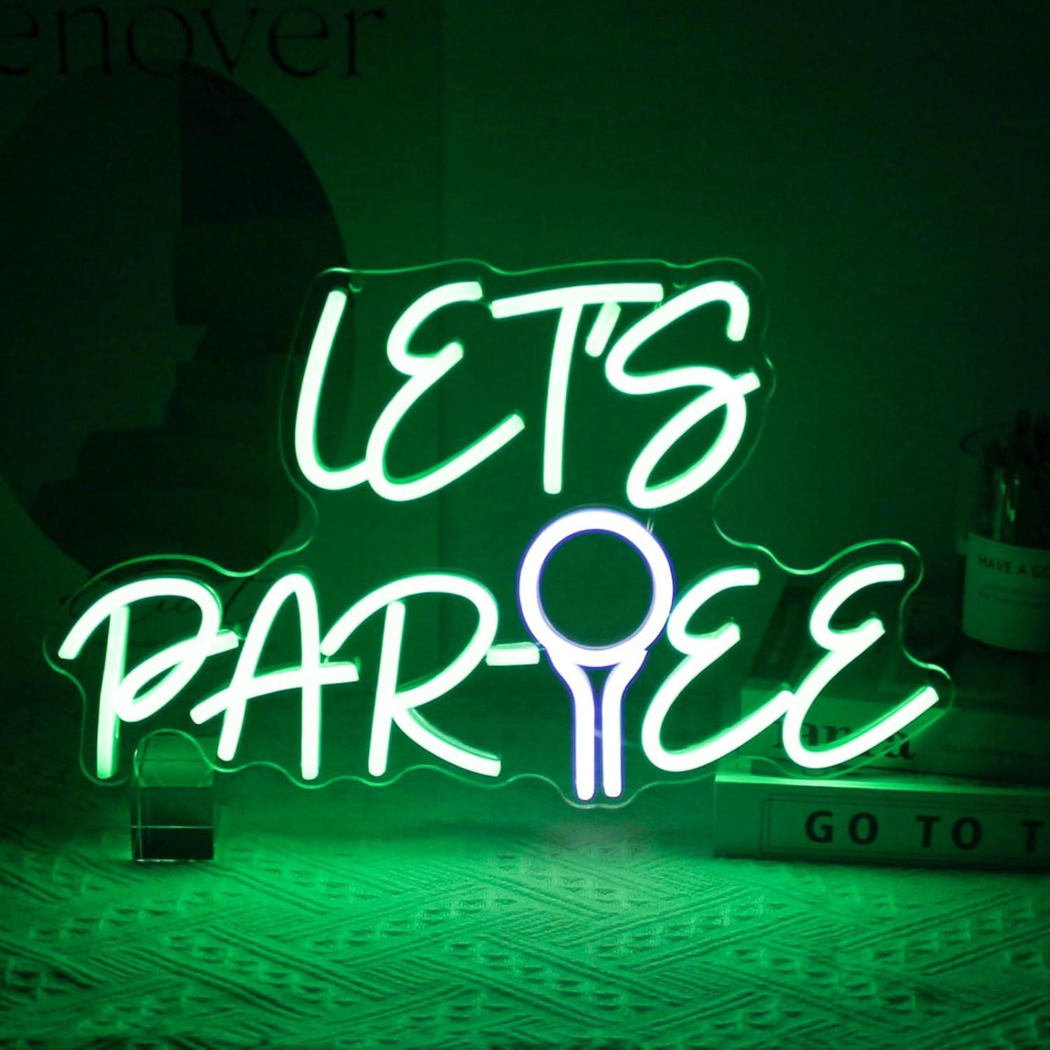 لافتة نيون LED قابلة للتعتيم ب - مراجعة Neon Sign Party وسعره
