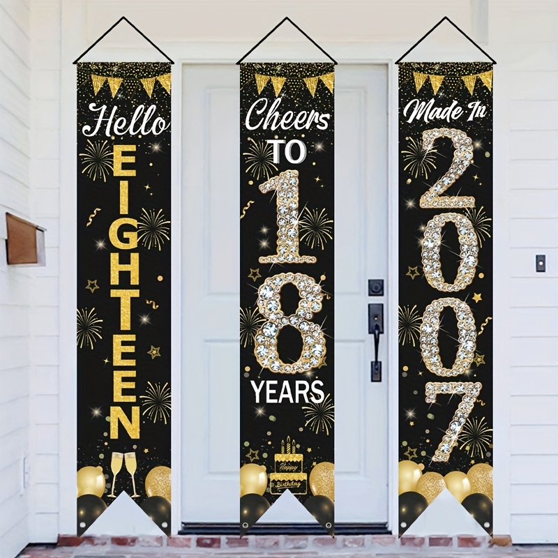 مجموعة لافتات باب لعيد الميلاد - مراجعة Party Banner Gold وسعره