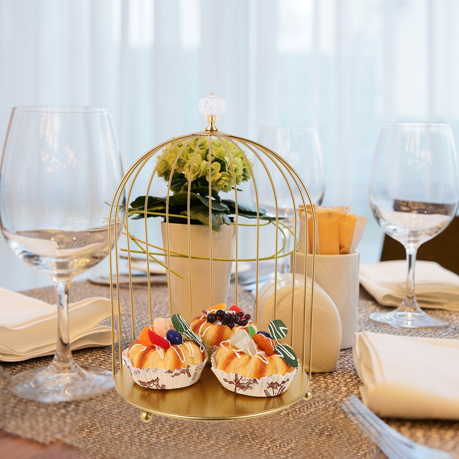 حامل كب كيك على شكل قفص طيور م - مراجعة Cupcake Stand Tier وسعره